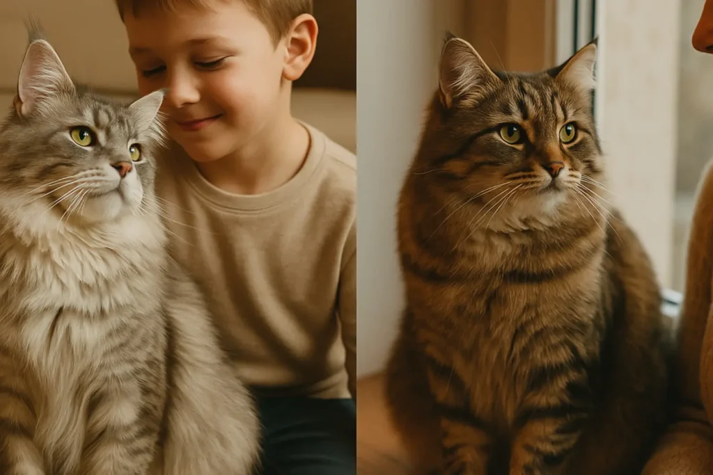 Maine Coon and Siberian Cat personality and temperament