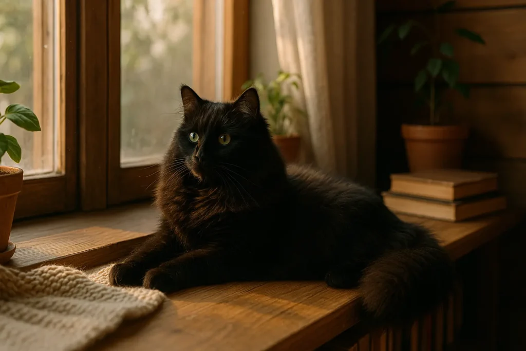Black Siberian Cat