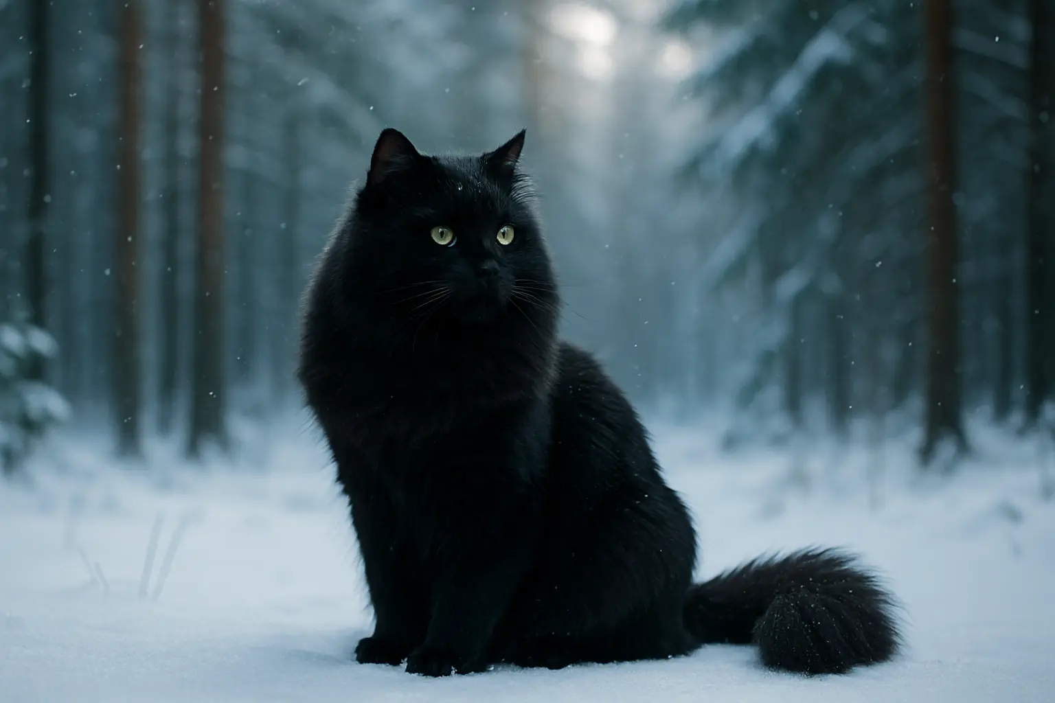 Black Siberian Cat