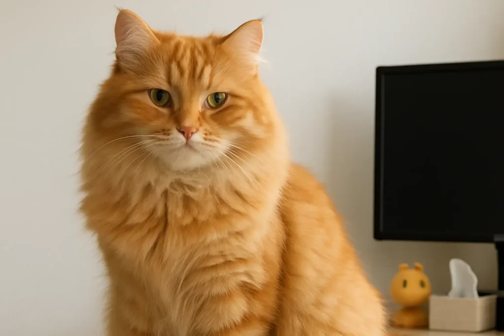 Orange Siberian Cat