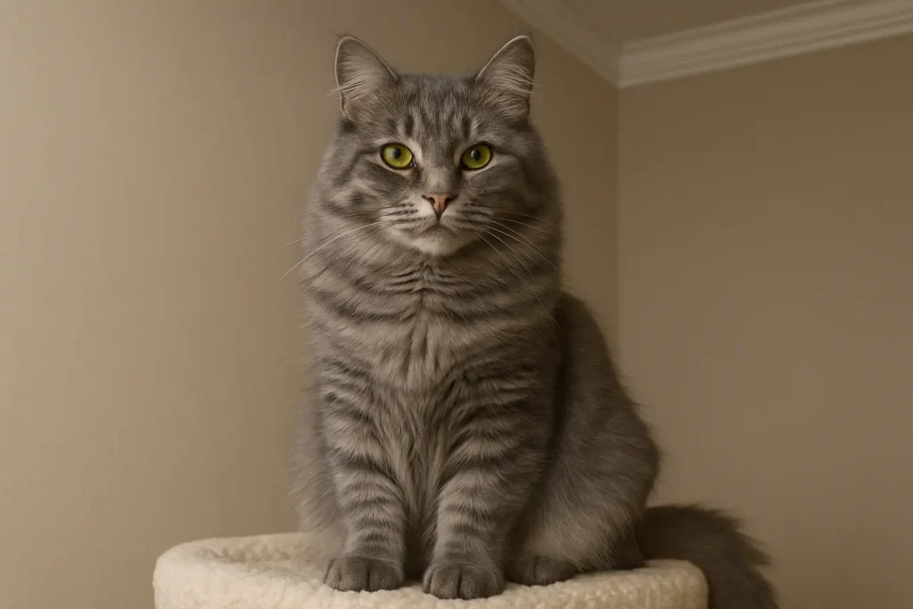 Grey Siberian Cat