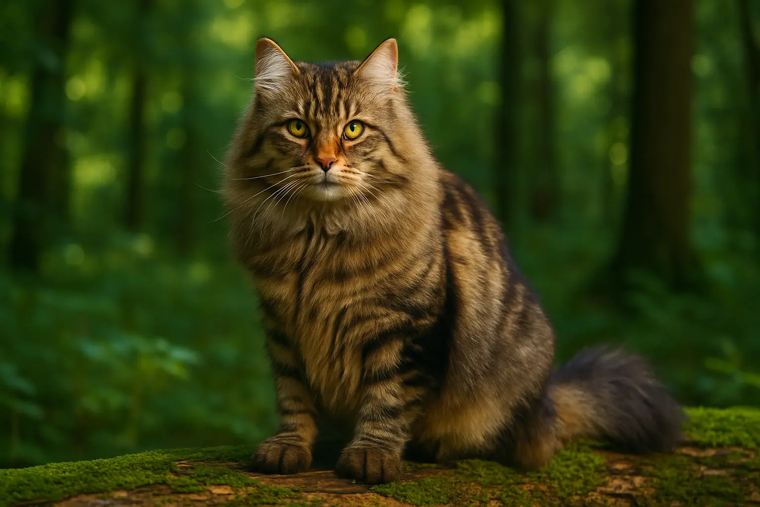 Tabby Siberian Cat