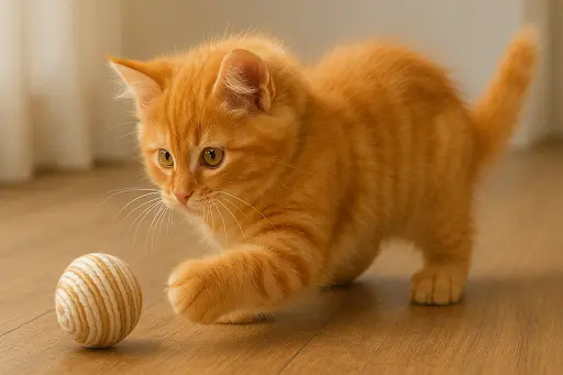 Siberian Orange Cat Kitten
